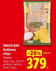 SNACK DAY Hullámos chips – Lidl