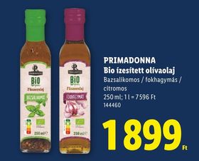 PRIMADONNA Bio ízesített olívaolaj – Lidl