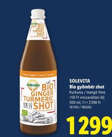 SOLEVITA Bio gyömbér shot – Lidl