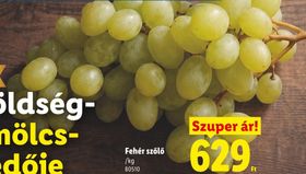 Fehér szőlő – Lidl