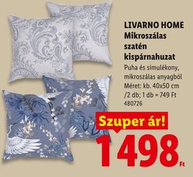 LIVARNO HOME Mikroszálas szatén kispárnahuzat – Lidl
