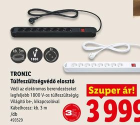 TRONIC Túlfeszültségvédő elosztó – Lidl