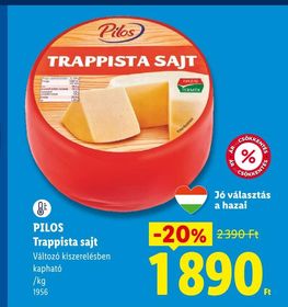 PILOS Trappista sajt – Lidl