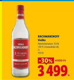 RACHMANINOFF Vodka – Lidl