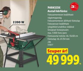 PARKSIDE Asztali körfűrész – Lidl