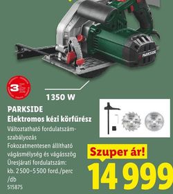 PARKSIDE Elektromos kézi körfűrész – Lidl