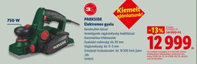 PARKSIDE Elektromos gyalu – Lidl