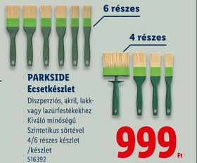 PARKSIDE Ecsetkészlet – Lidl