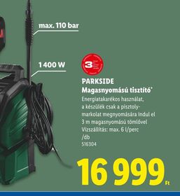 PARKSIDE Magasnyomású tisztító – Lidl
