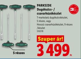 PARKSIDE Dugókulcs- / csavarhúzókészlet – Lidl