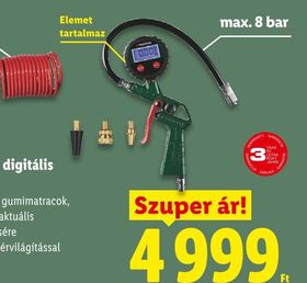 PARKSIDE Felfújópisztoly digitális manométerrel – Lidl