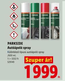 PARKSIDE Autóápoló spray – Lidl