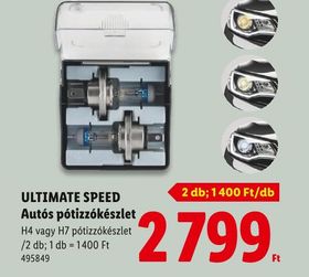 ULTIMATE SPEED Autós pótizzókészlet – Lidl