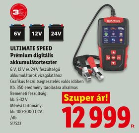 ULTIMATE SPEED Prémium digitális akkumulátorteszter – Lidl