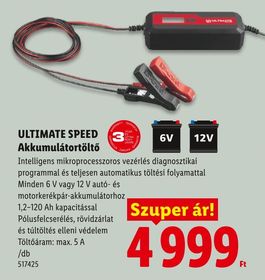 ULTIMATE SPEED Akkumulátortöltő – Lidl