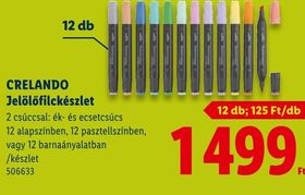 CRELANDO Jelölőfilckészlet – Lidl