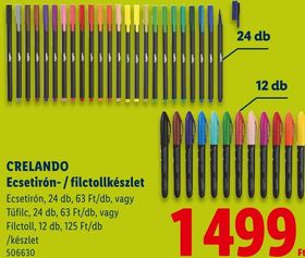 CRELANDO Ecsetirón- / filctollkészlet – Lidl