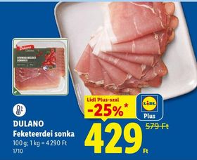 DULANO Feketeerdei sonka – Lidl