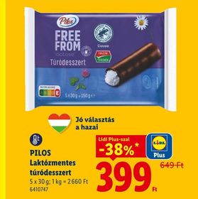 PILOS Laktózmentes túródesszert – Lidl