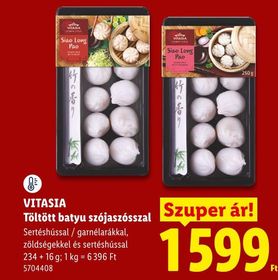 VITASIA Töltött batyu szójaszósszal – Lidl