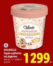 GELATELLI Japán sajttorta-ízű jégkrém – Lidl