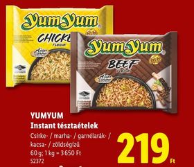 YUMYUM Instant tésztaételek – Lidl
