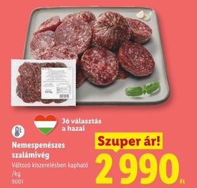 Nemespenészes szalámivég – Lidl