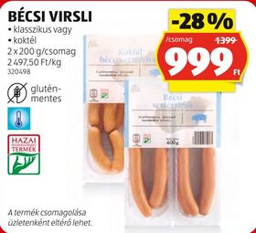 BÉCSI VIRSLI – Aldi
