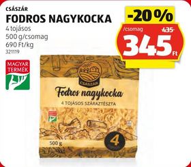 CSÁSZÁR FODROS NAGYKOCKA – Aldi