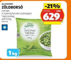 ALL SEASONS ZÖLDBORSÓ – Aldi