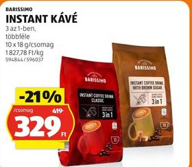 BARISSIMO INSTANT KÁVÉ – Aldi