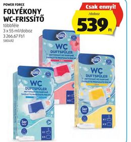 POWER FORCE FOLYÉKONY WC-FRISSÍTŐ – Aldi