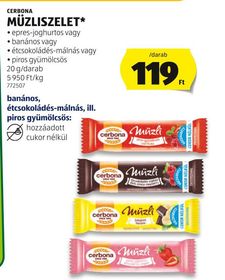 CERBONA MÜZLISZELET* – Aldi