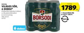 BORSODI VILÁGOS SÖR, 6 DOBOZ* – Aldi