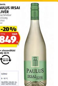 DUNÁNTÚL PAULUS IRSAI OLIVÉR – Aldi