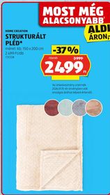 HOME CREATION STRUKTURÁLT PLÉD* – Aldi