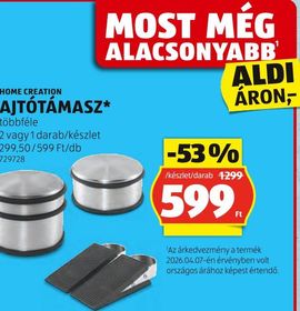 HOME CREATION AJTÓTÁMASZ* – Aldi