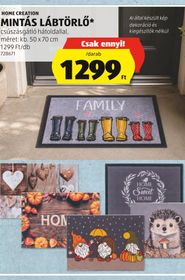 HOME CREATION MINTÁS LÁBTÖRLŐ* – Aldi