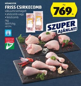 HÚSMESTER FRISS CSIRKECOMB – Aldi