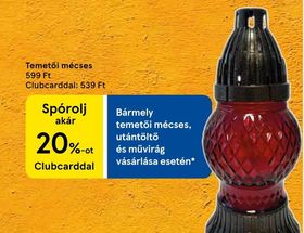 Temetői mécses – Tesco