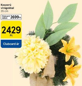 Koszorú virágokkal – Tesco