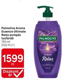 Palmolive Aroma Essence Ultimate Relax pumpás tusfürdő – Tesco