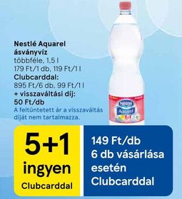Nestlé Aquarel ásványvíz – Tesco