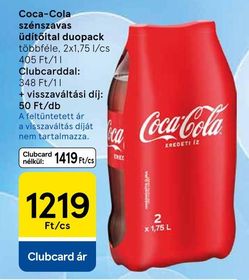 Coca-Cola szénsavas üdítőital duopack – Tesco