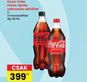 Coca-Cola, Fanta, Sprite szénsavas üdítőital – Spar