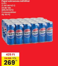 Pepsi szénsavas üdítőital – Spar