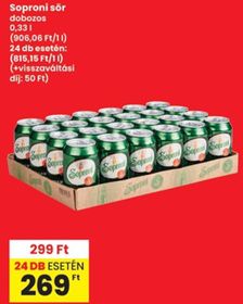 Soproni sör – Spar