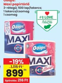 Ooops! Maxi papírtörlő – Spar