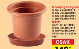 Műanyag virágcserép – Spar