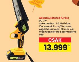 Akkumulátoros fűrész – Spar